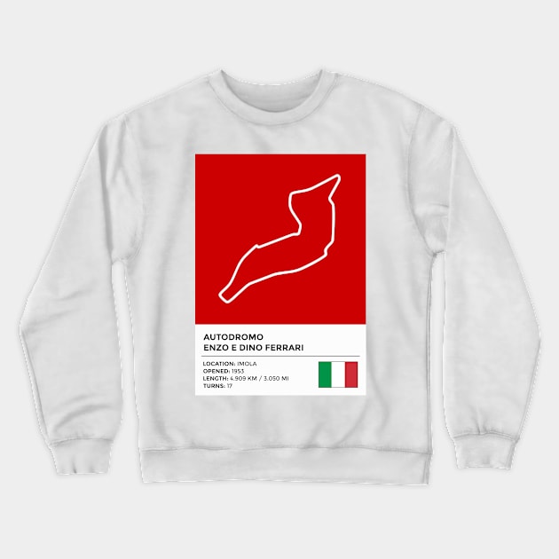 Autodromo Enzo e Dino Ferrari [info] Crewneck Sweatshirt by sednoid